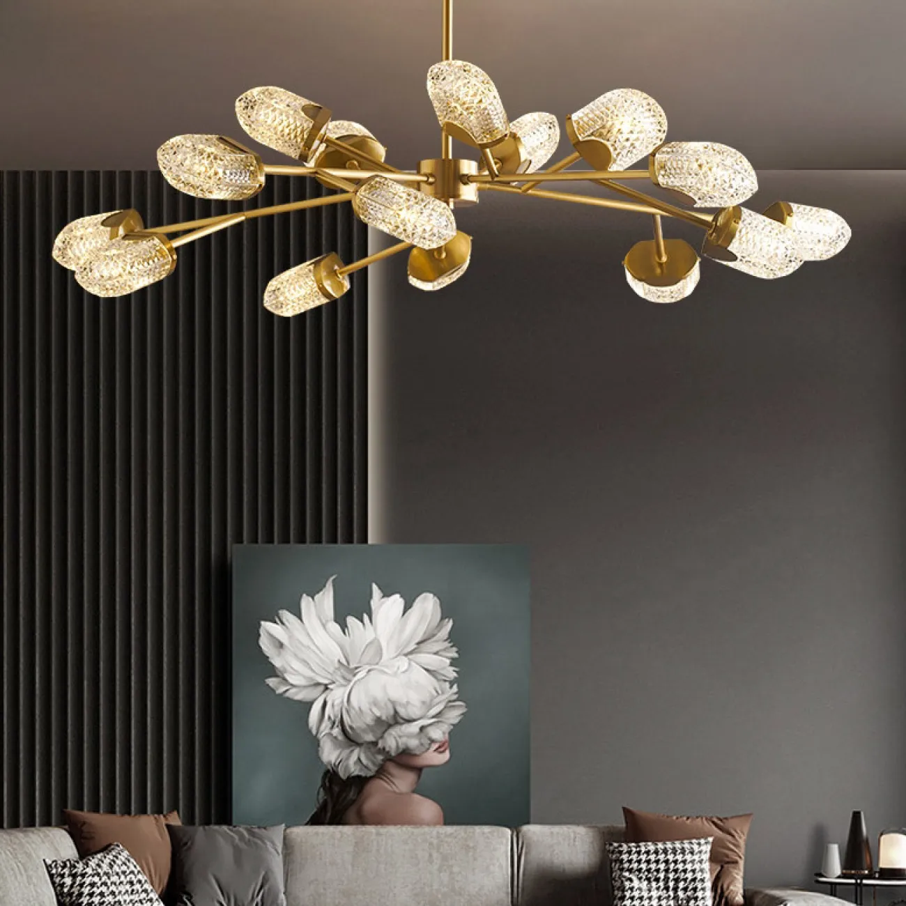 Потолочная люстра ALEKSANDRA D98 от ImperiumLoft