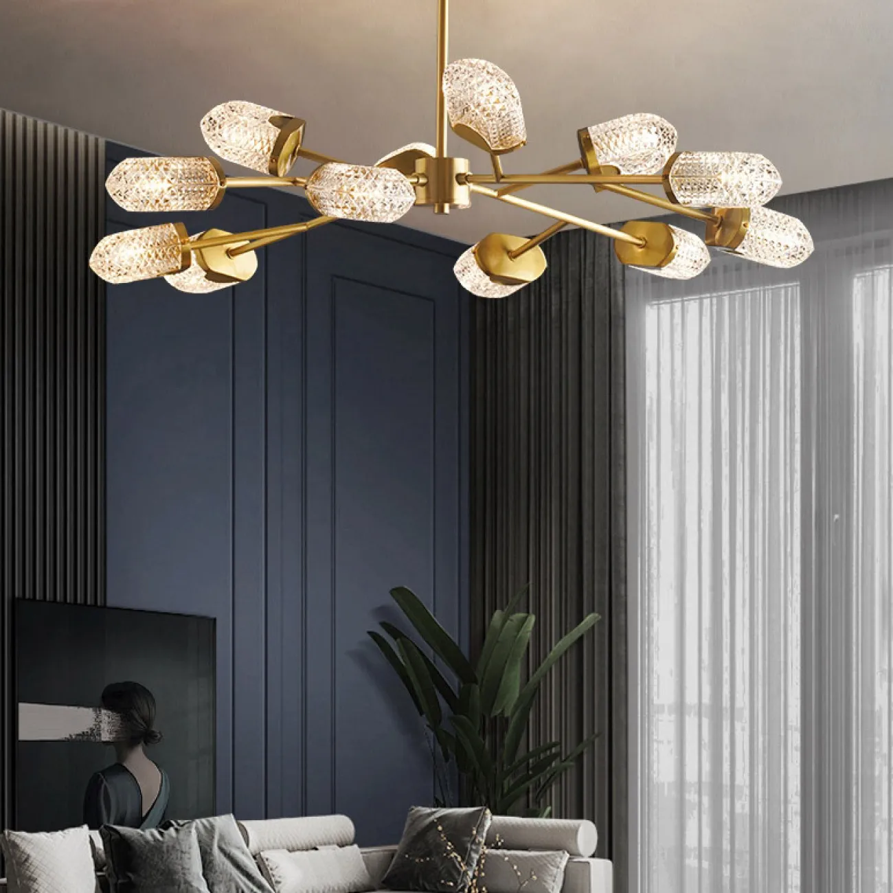 Потолочная люстра ALEKSANDRA D98 от ImperiumLoft