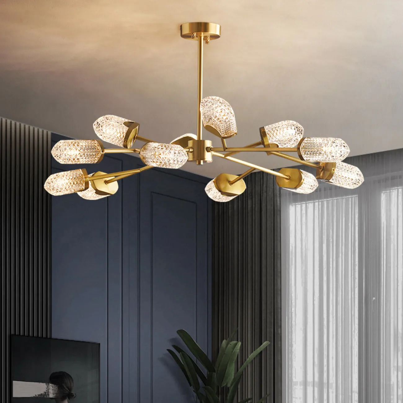 Потолочная люстра ALEKSANDRA D98 от ImperiumLoft