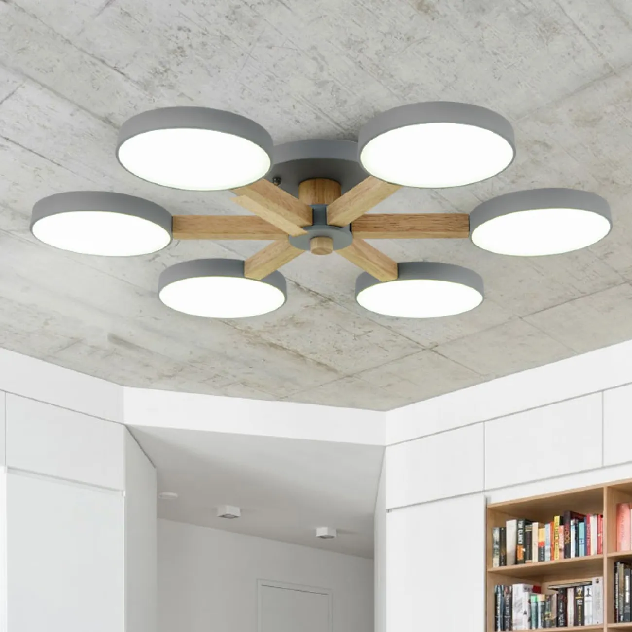 Потолочная люстра TURNA 6 Blue от ImperiumLoft Потолочная люстра TURNA 6 Blue от ImperiumLoft