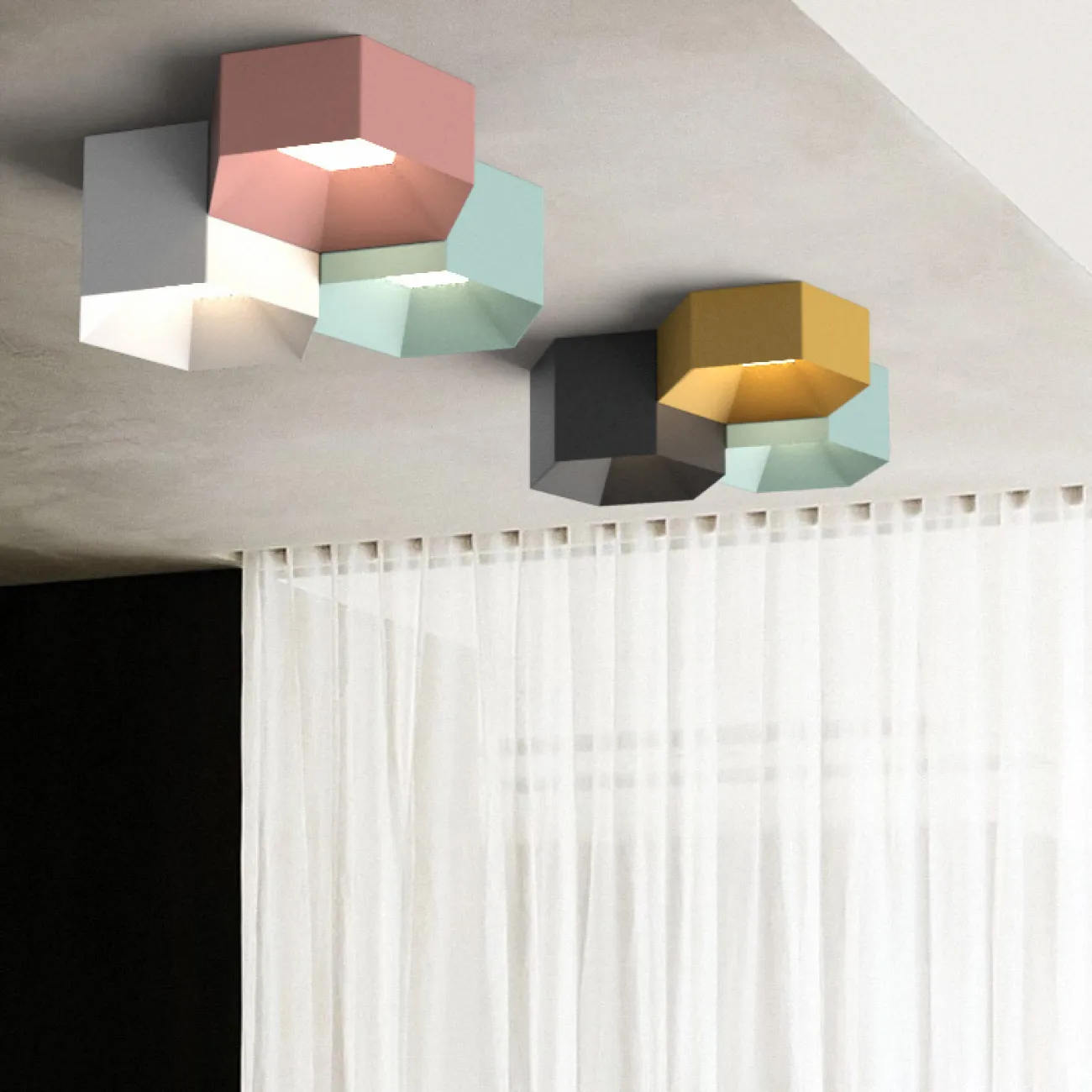 Потолочный светильник HEXAGON A от ImperiumLoft