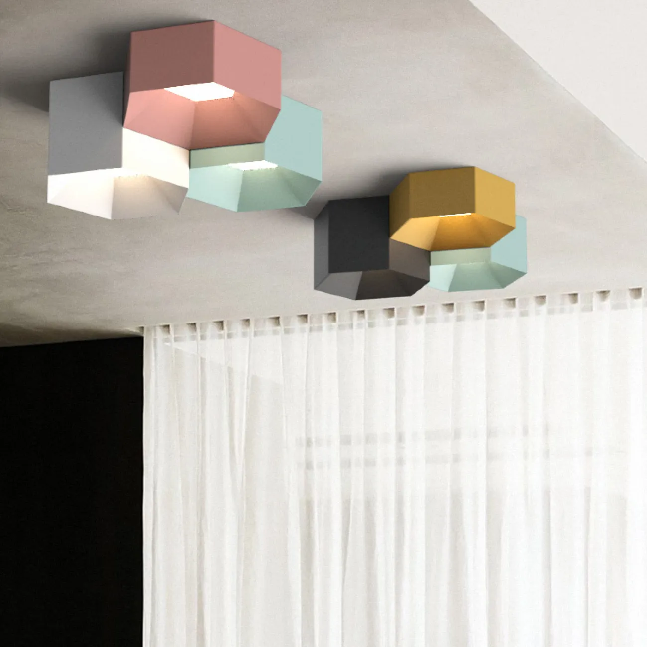 Потолочный светильник HEXAGON A от ImperiumLoft Потолочный светильник HEXAGON A от ImperiumLoft