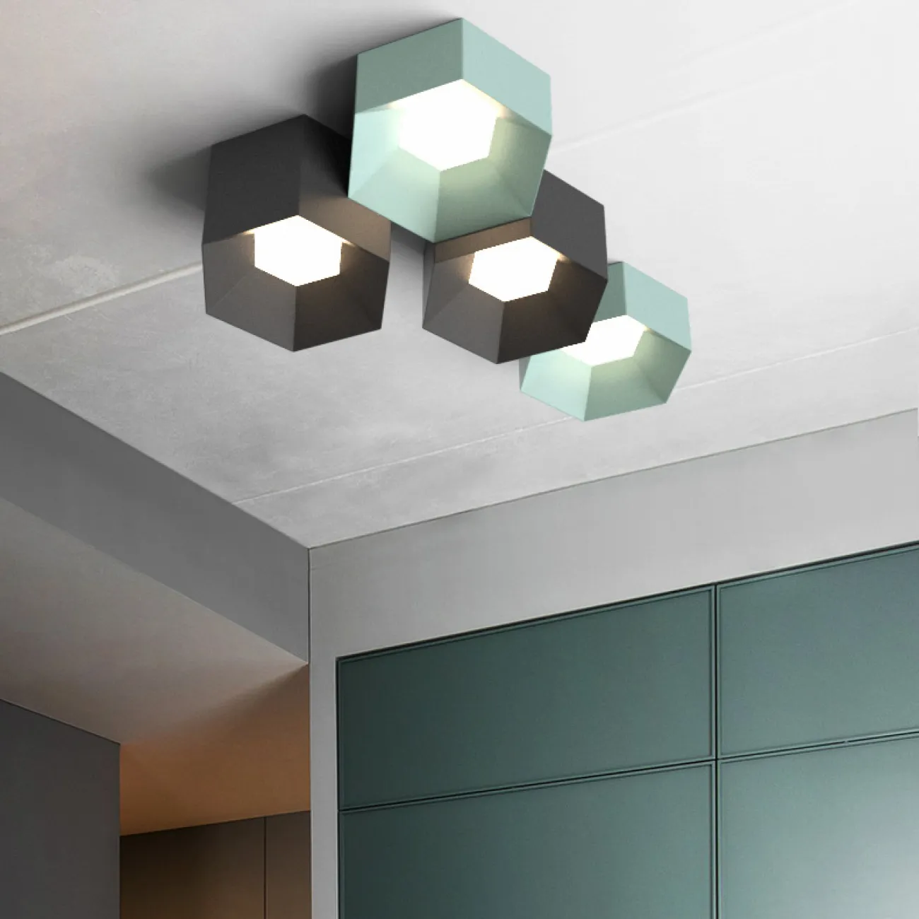 Потолочный светильник HEXAGON A от ImperiumLoft
