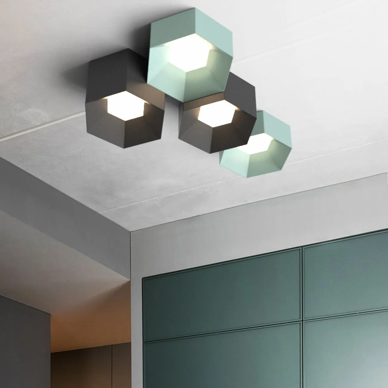 Потолочный светильник HEXAGON A от ImperiumLoft Потолочный светильник HEXAGON A от ImperiumLoft