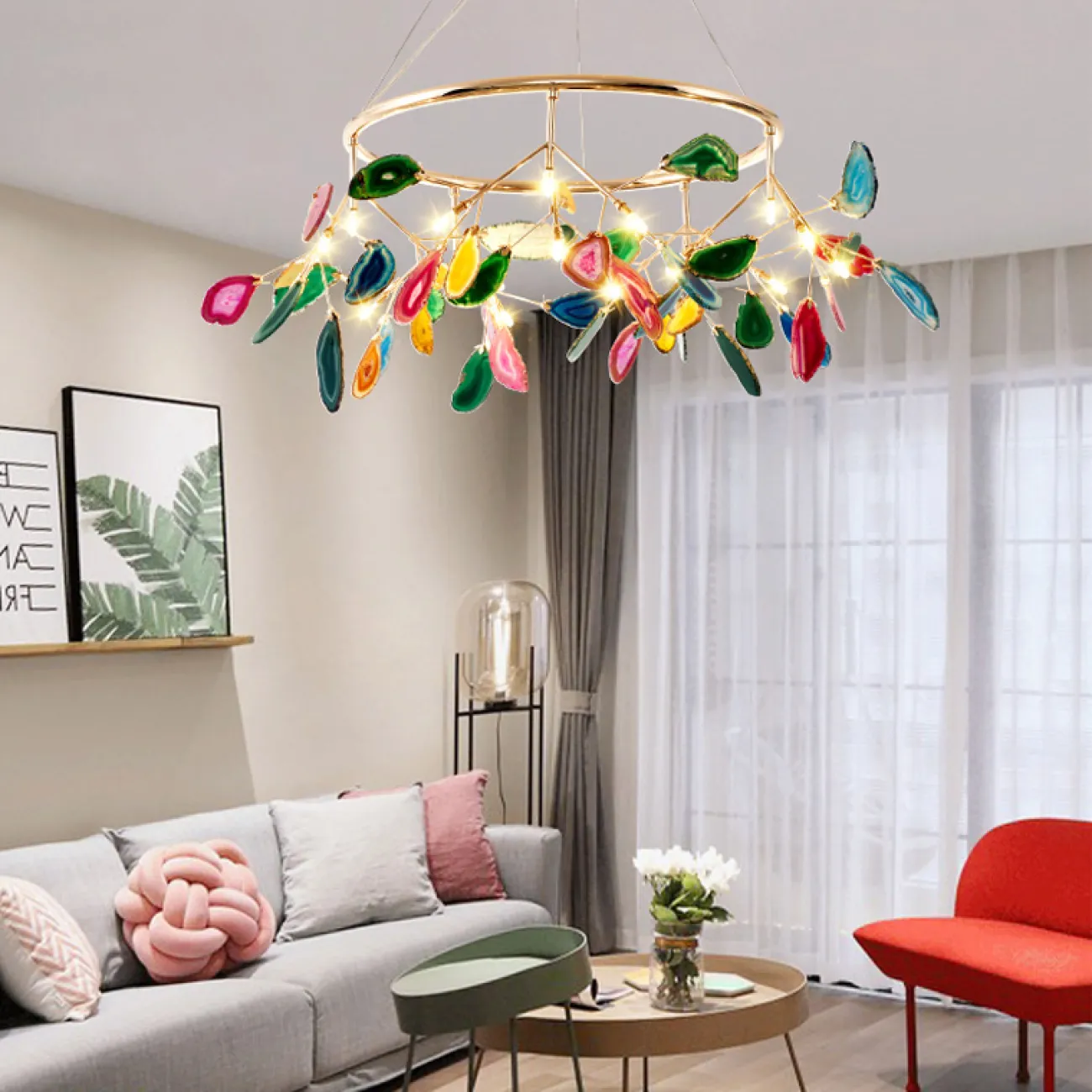 Подвесная люстра AGATE 7 D120 от ImperiumLoft