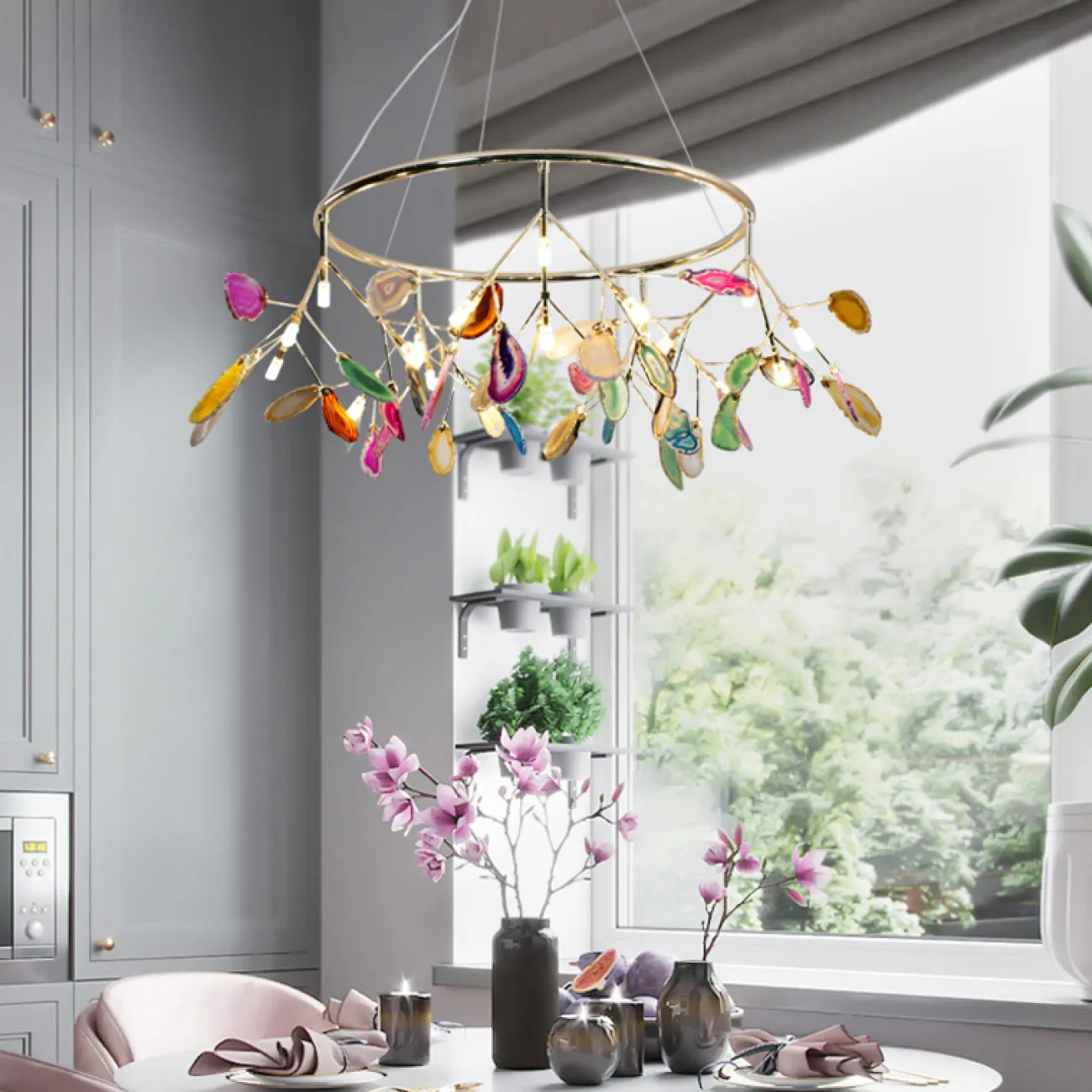 Подвесная люстра AGATE 7 D120 от ImperiumLoft