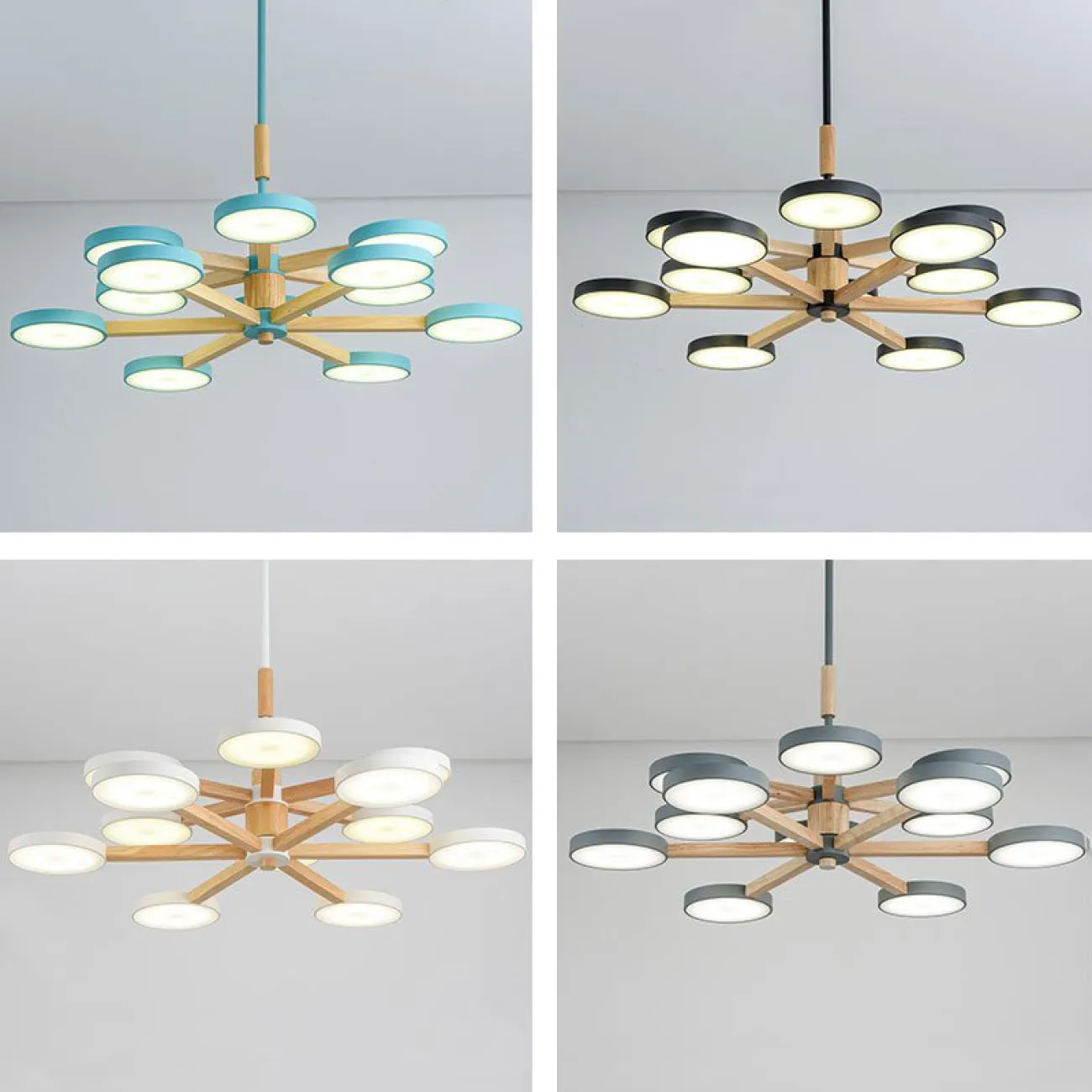 Подвесная люстра TURNA DBL L6 White от ImperiumLoft