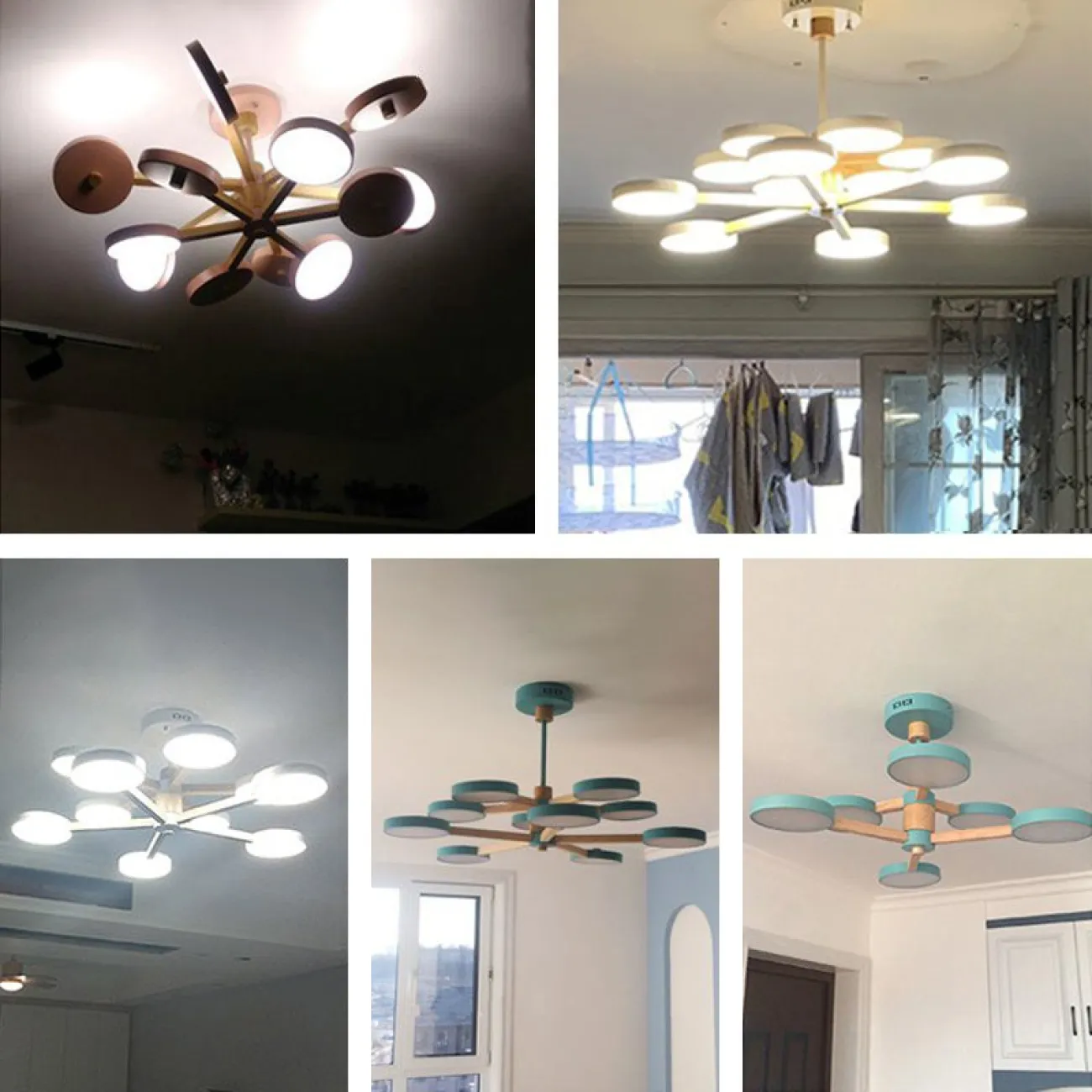 Подвесная люстра TURNA DBL L6 White от ImperiumLoft