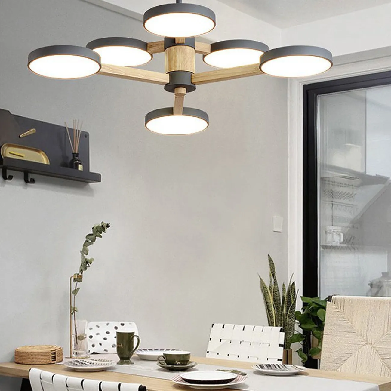 Подвесная люстра TURNA DBL L6 White от ImperiumLoft