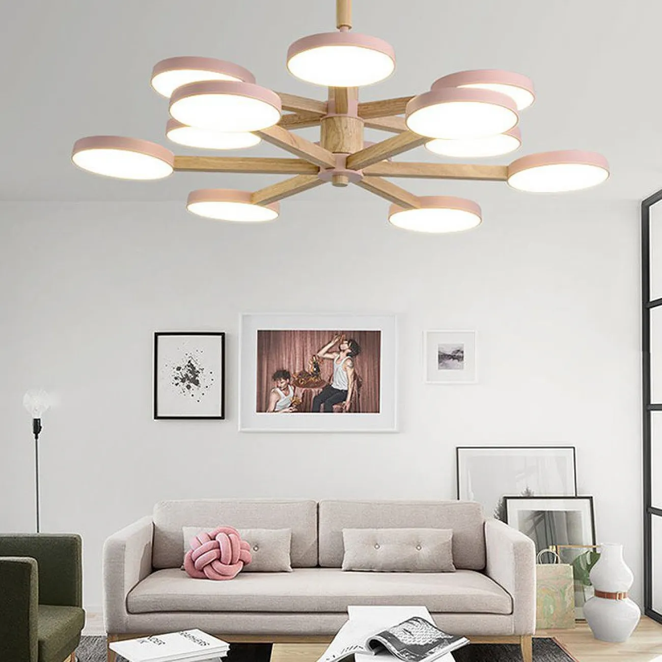 Подвесная люстра TURNA DBL L6 White от ImperiumLoft