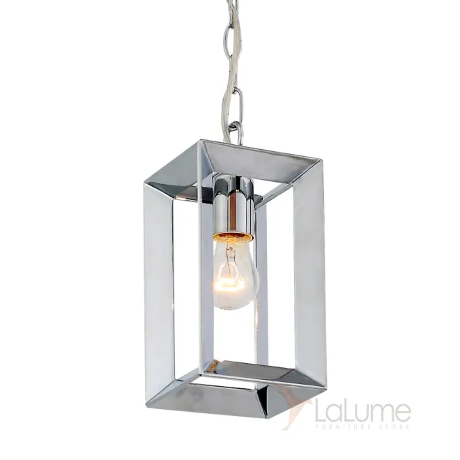Подвесной светильник Rectangle Chrome Pendant Lamp 1 от LaLume