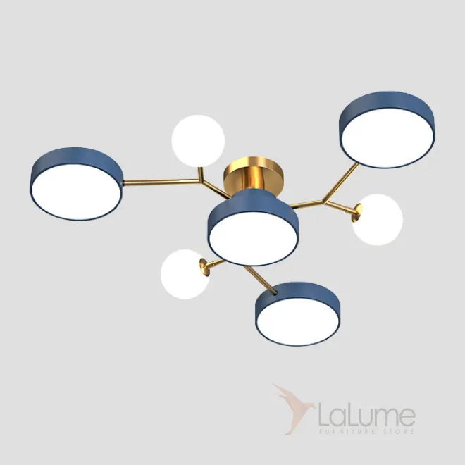 Потолочная люстра MARTA L7 Blue от ImperiumLoft Потолочная люстра MARTA L7 Blue от ImperiumLoft