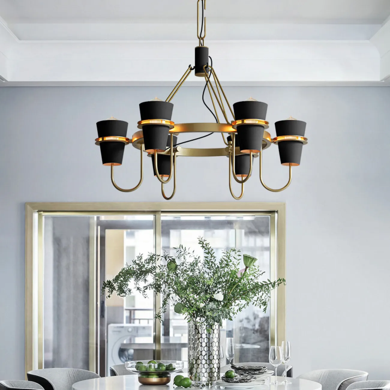 Подвесная люстра REINAR B D78 Black от ImperiumLoft