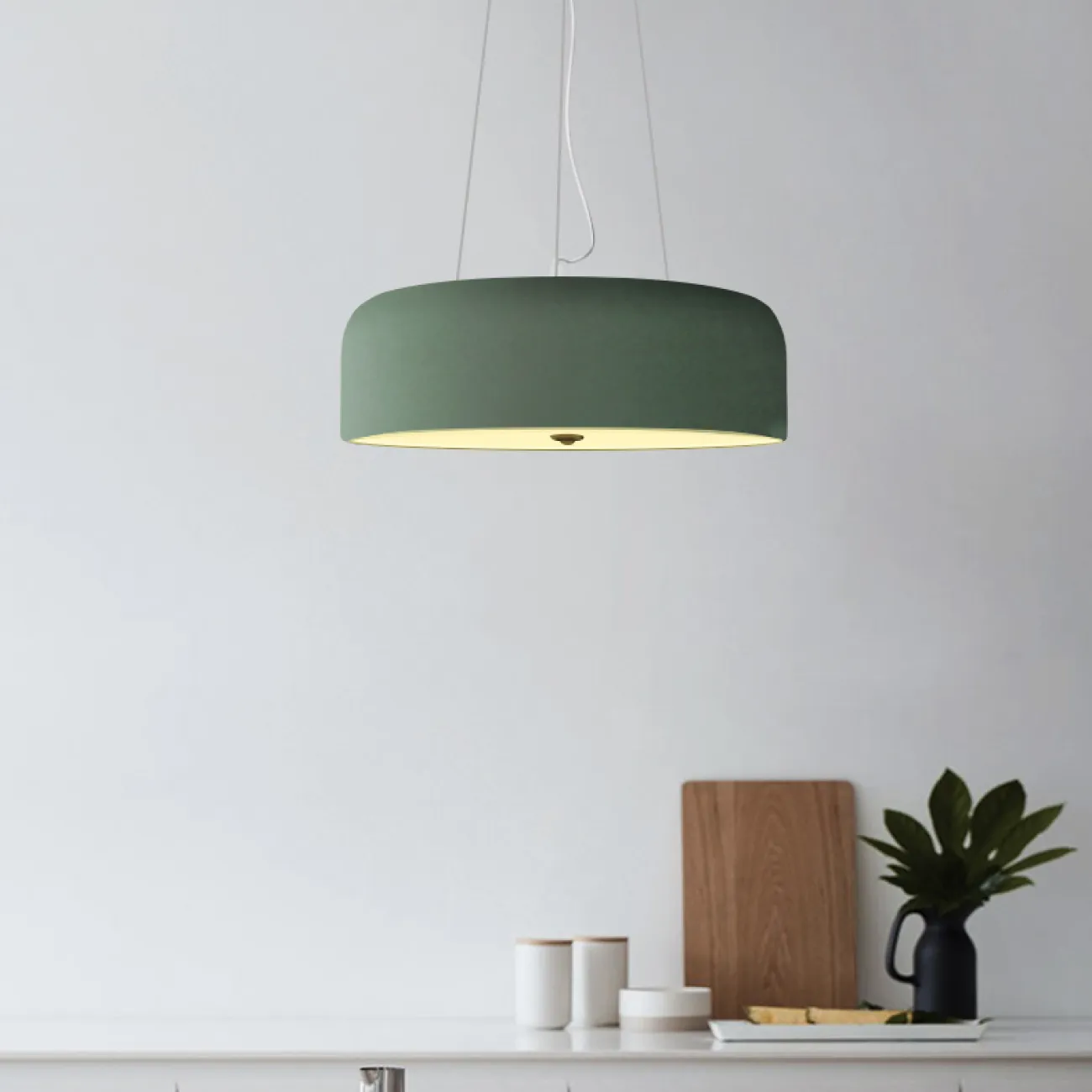 Потолочный светильник CYLINDER C Green от ImperiumLoft