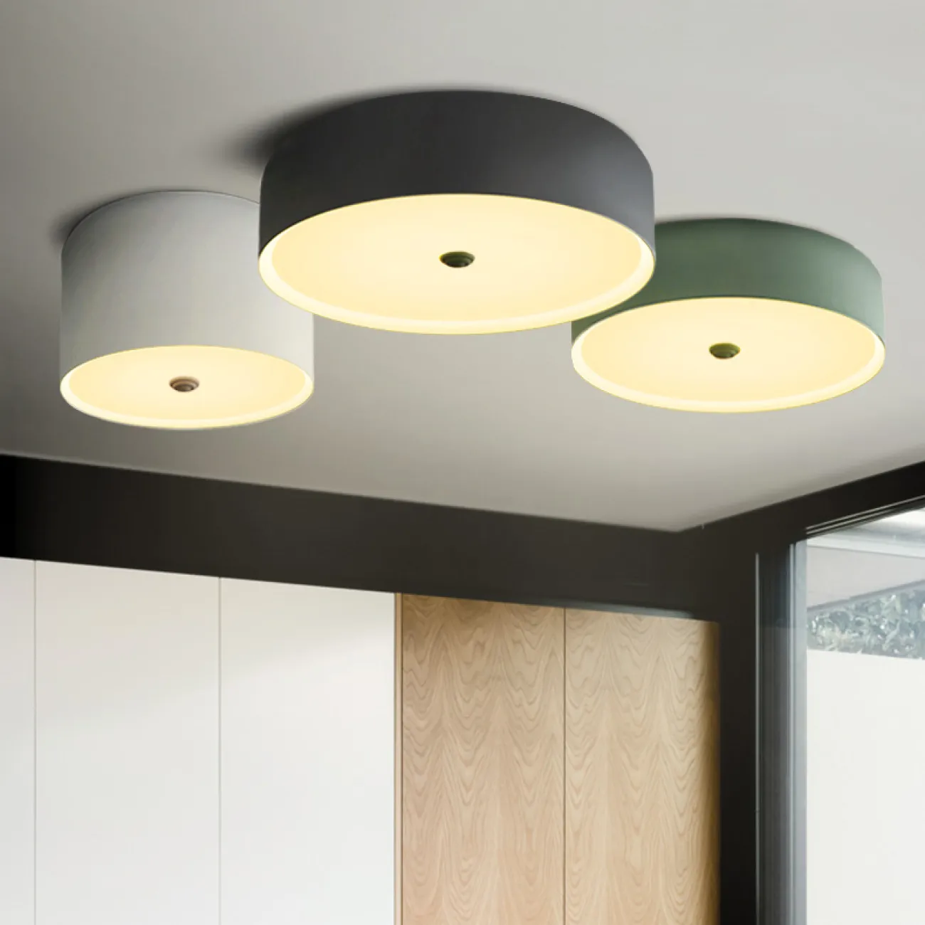 Потолочный светильник CYLINDER B Green от ImperiumLoft