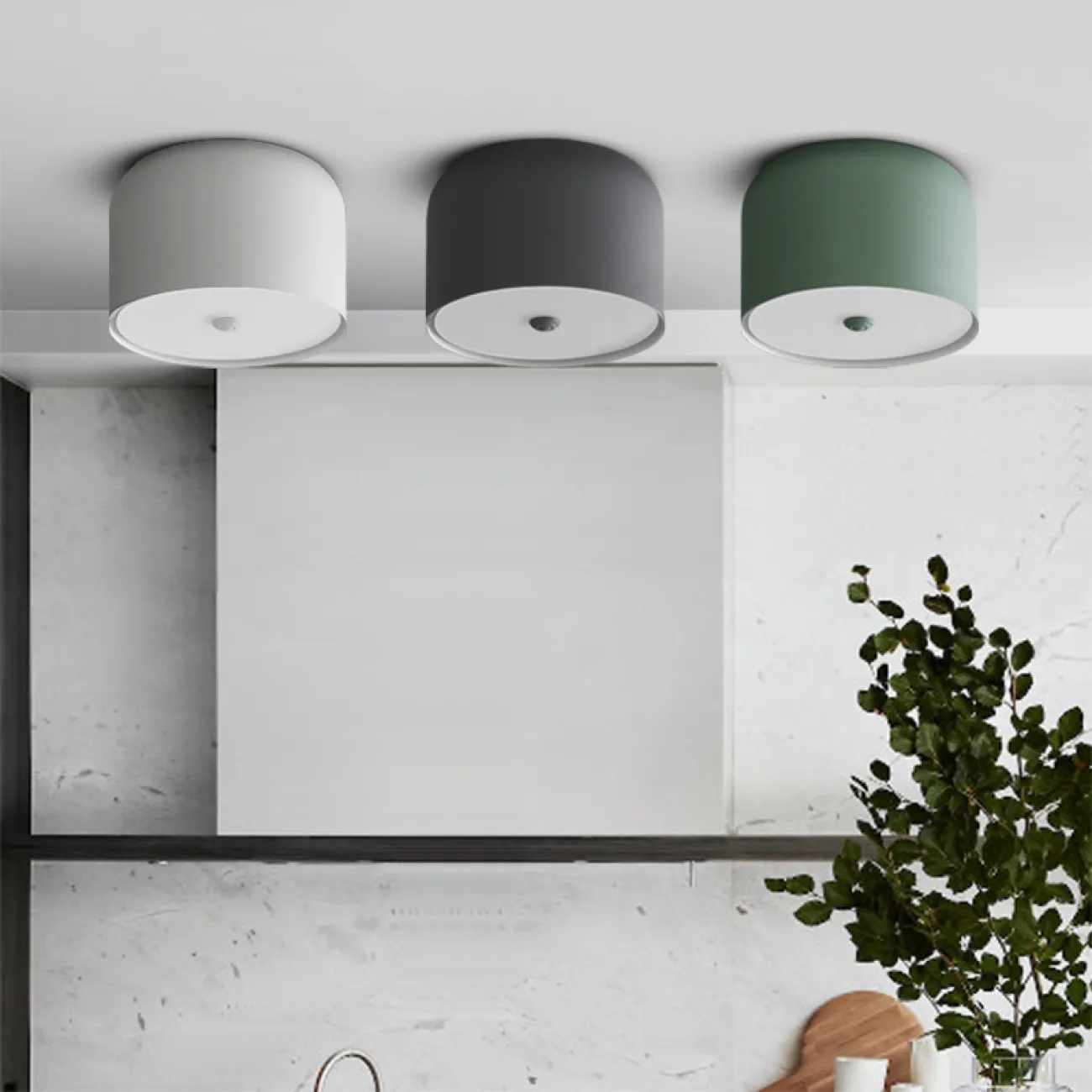 Потолочный светильник CYLINDER C Green от ImperiumLoft