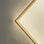 Серия настенных светодиодных светильников c декоративным диском на латунном корпусе геометрической формы WOLKE WIDE L28 Black