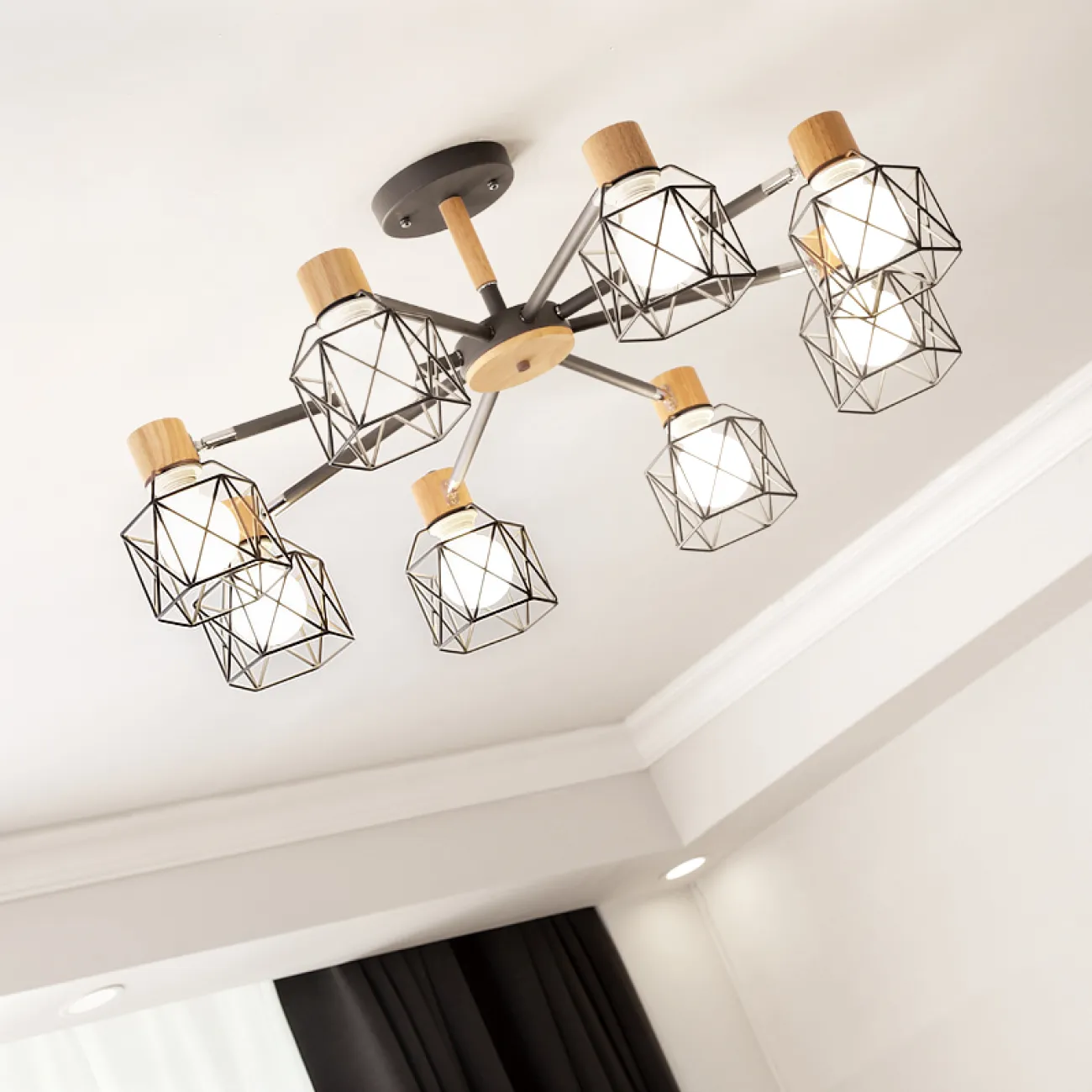 Потолочная люстра CORF B3 Black 3 lamps от ImperiumLoft Потолочная люстра CORF B3 Black 3 lamps от ImperiumLoft