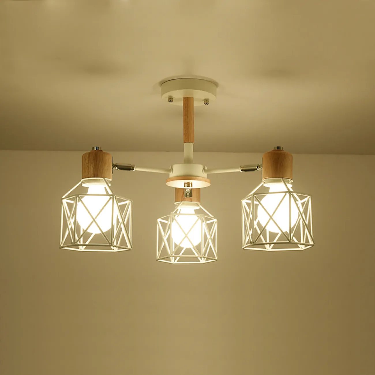 Потолочная люстра CORF B3 Black 3 lamps от ImperiumLoft