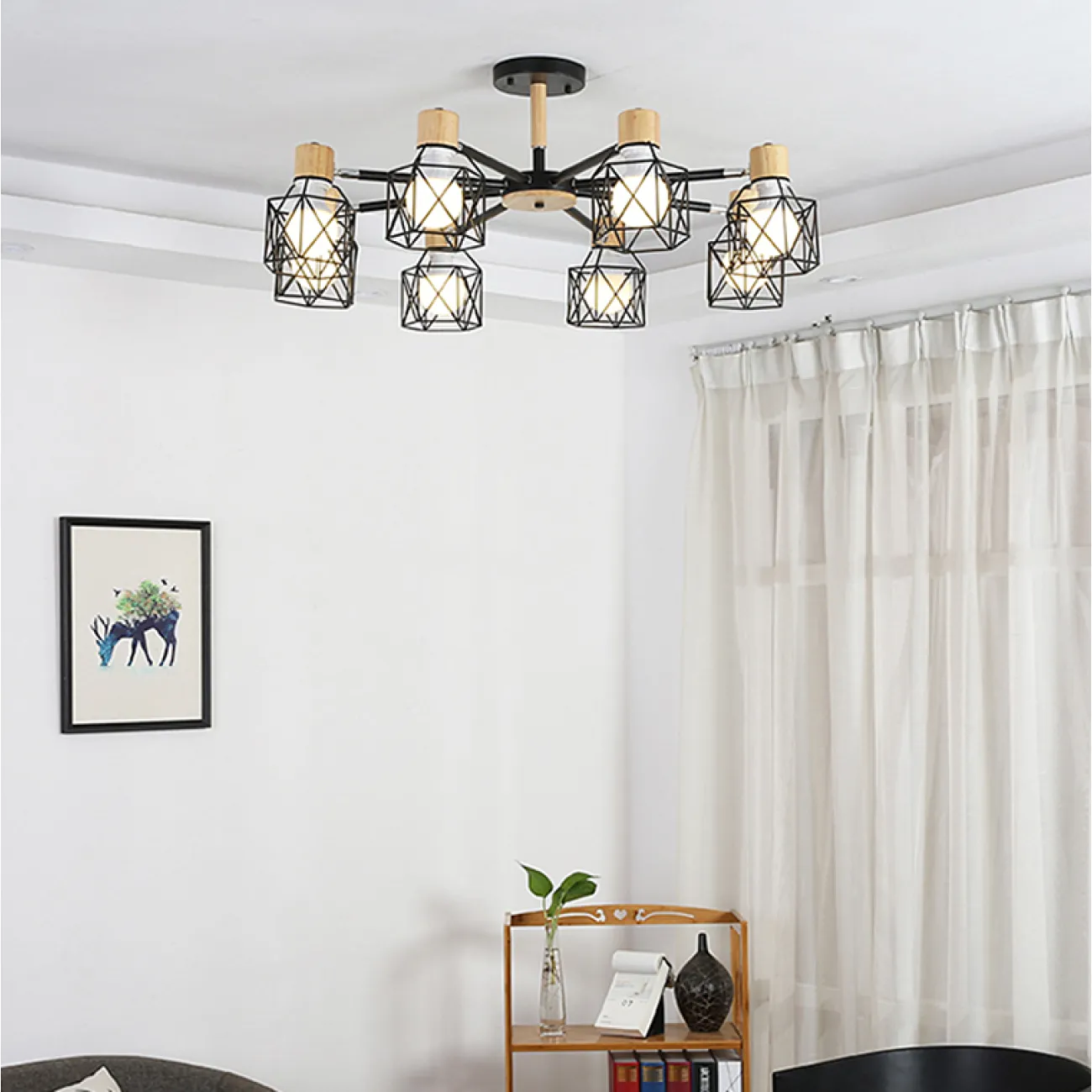 Потолочная люстра CORF B3 Black 3 lamps от ImperiumLoft Потолочная люстра CORF B3 Black 3 lamps от ImperiumLoft