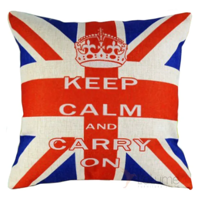 Декоративная подушка Keep Calm and Carry On от LaLume