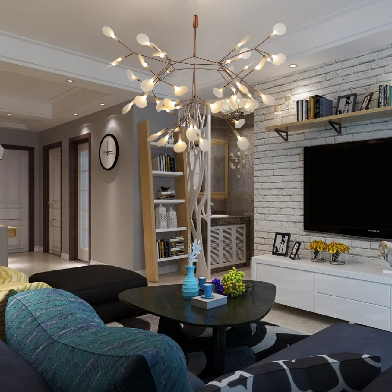 Подвесная люстра LEAVES D98 от ImperiumLoft