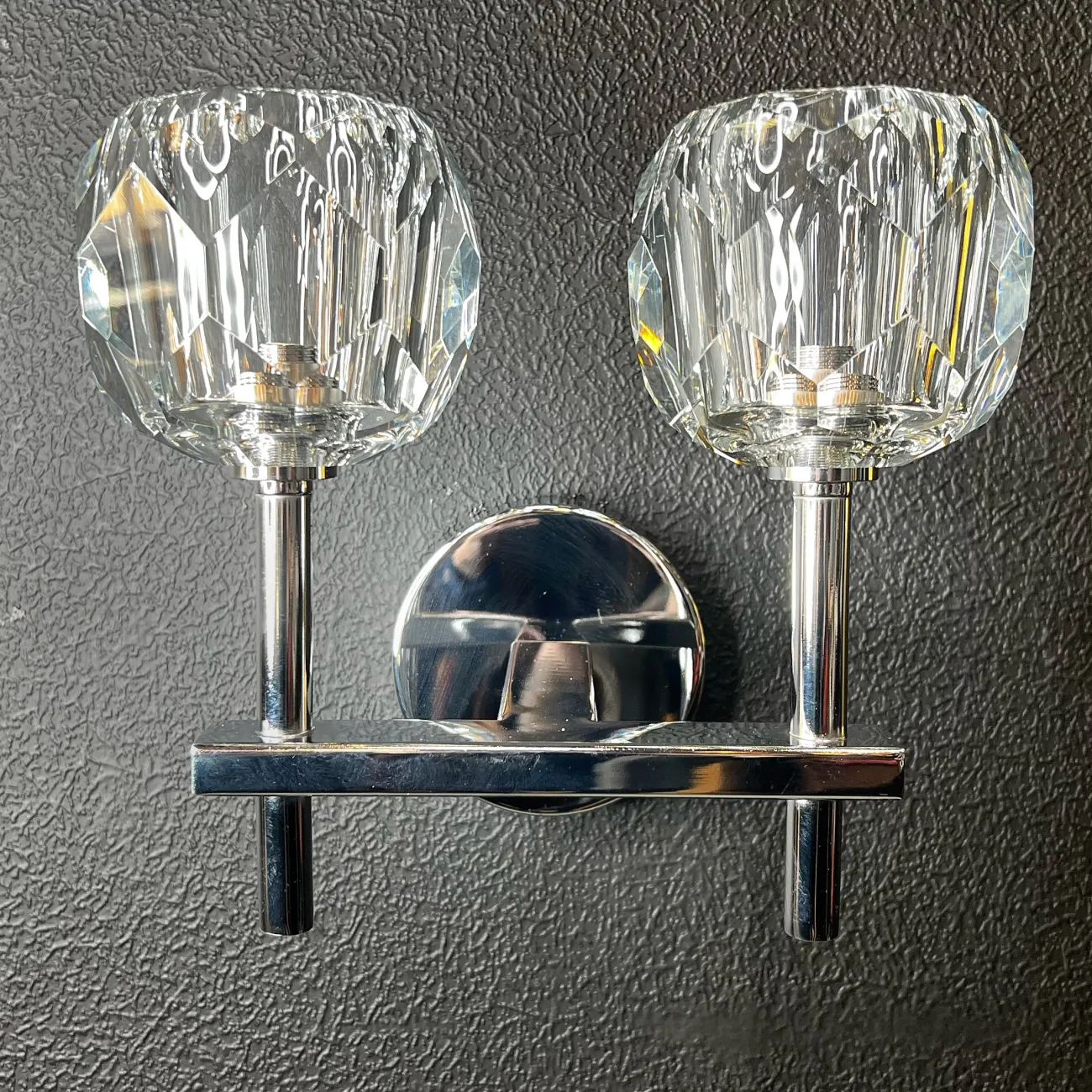Бра RH Boule de Cristal Double Sconce Chrome от ImperiumLoft