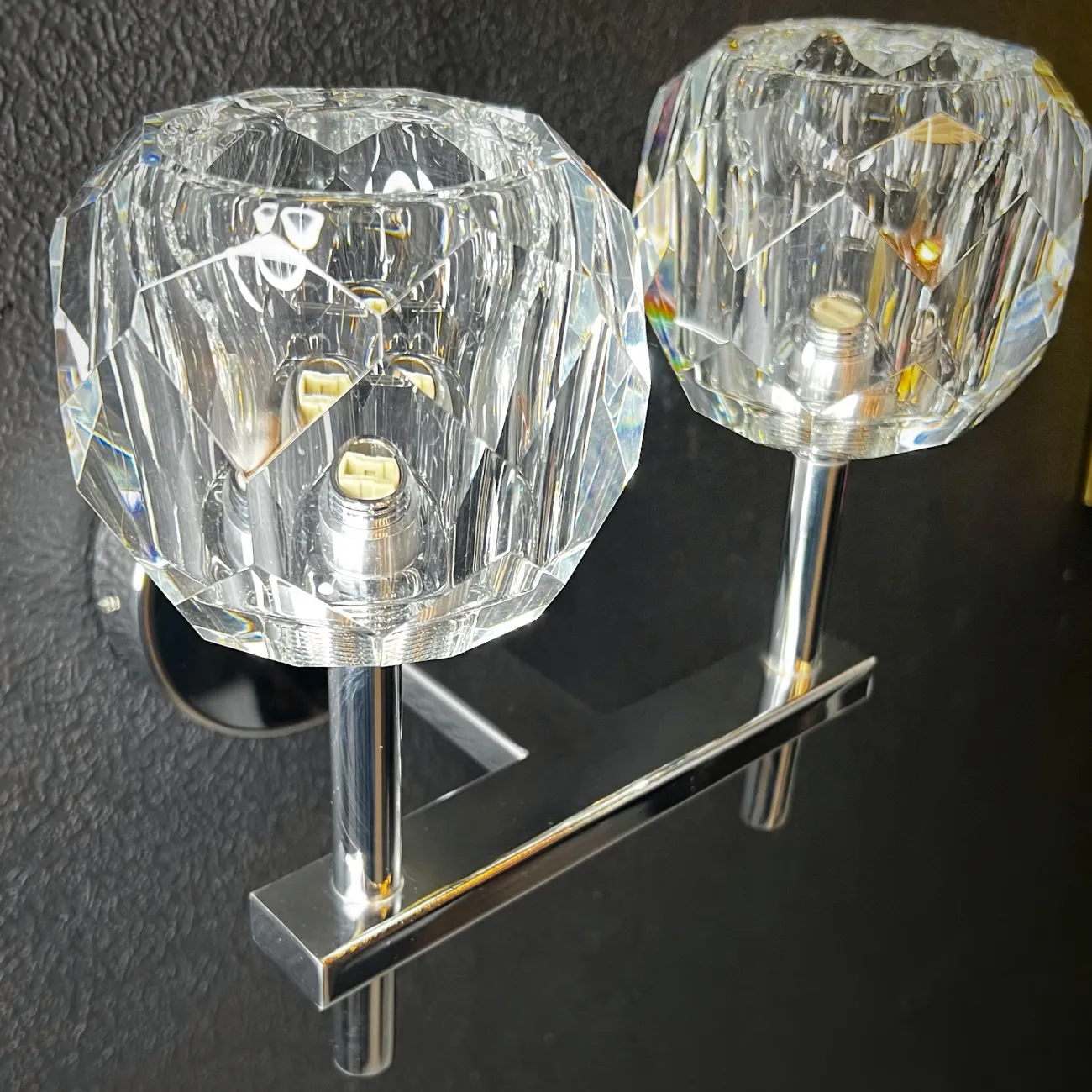 Бра RH Boule de Cristal Double Sconce Chrome от ImperiumLoft