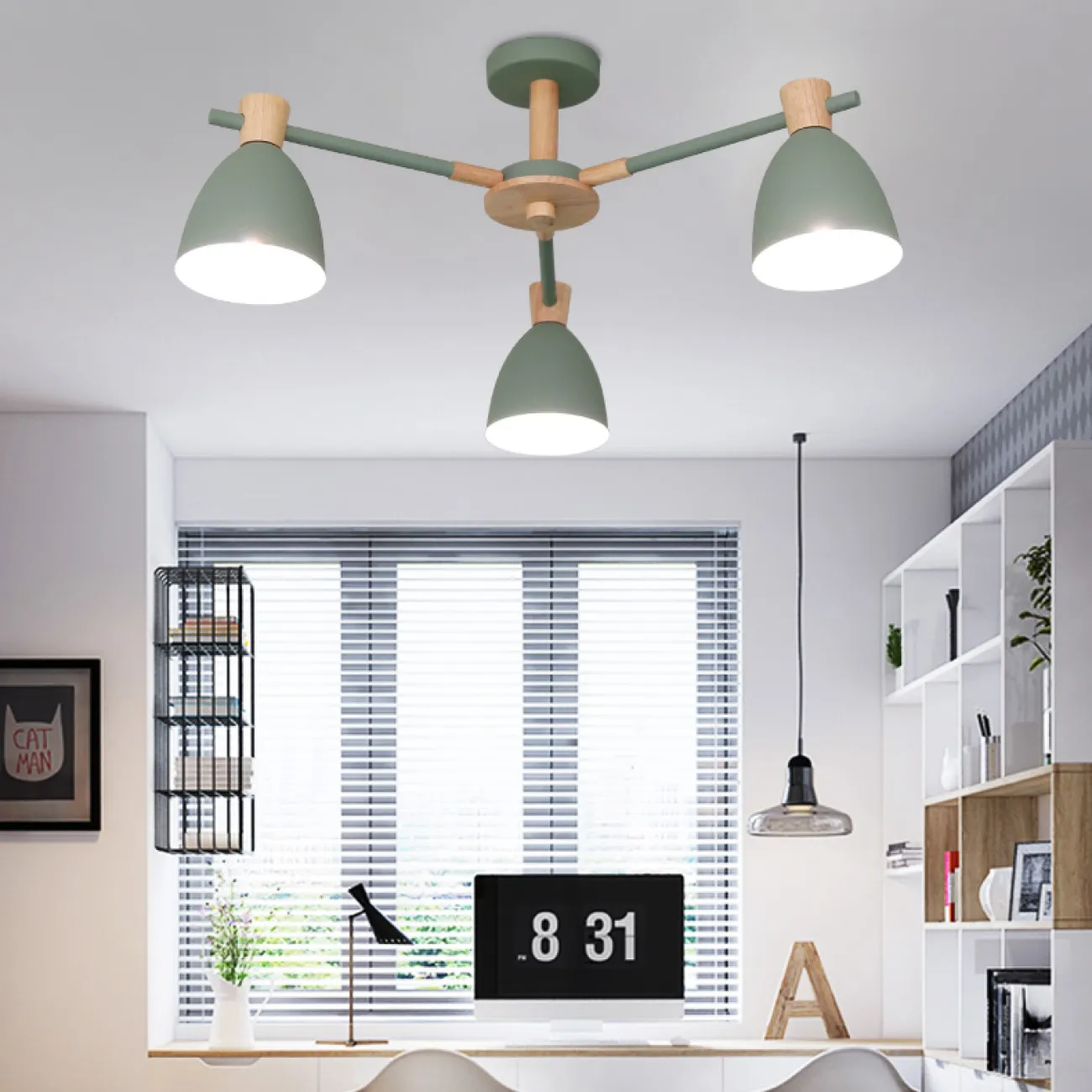 Потолочная люстра FOLKE 8 White от ImperiumLoft