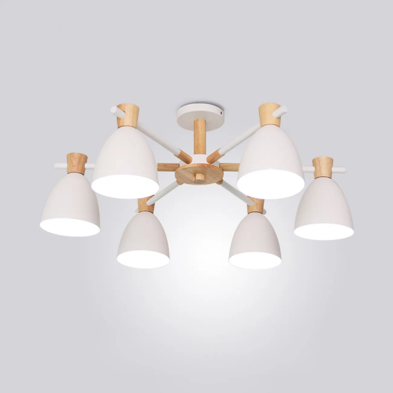 Потолочная люстра FOLKE 6 White от ImperiumLoft