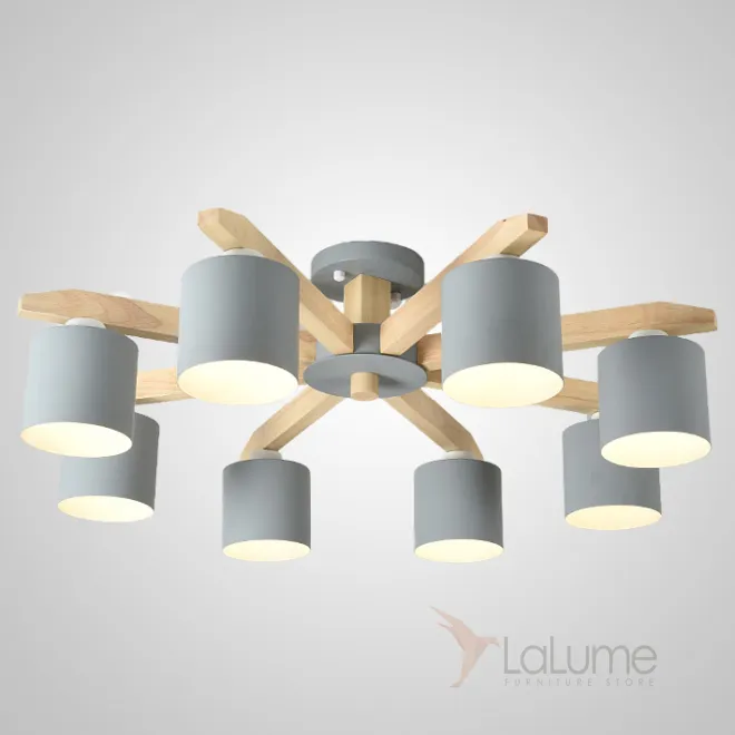 Потолочная люстра CRISS L8 Grey от ImperiumLoft