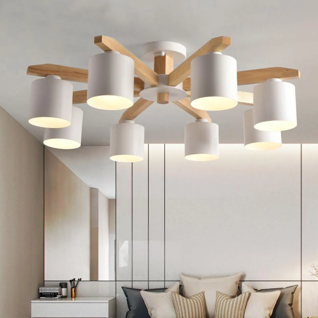 Потолочная люстра CRISS L8 Grey от ImperiumLoft