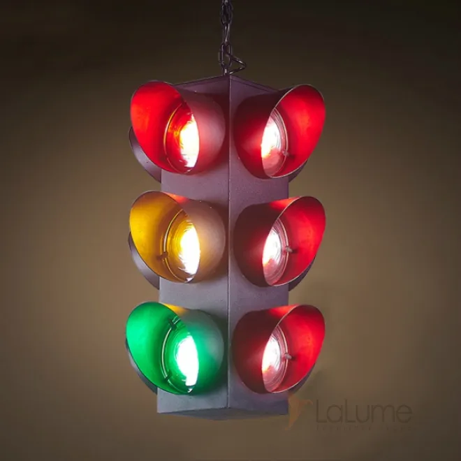 Подвесной светильник Светофор Loft Traffic Light Pendant от LaLume Подвесной светильник Светофор Loft Traffic Light Pendant от LaLume