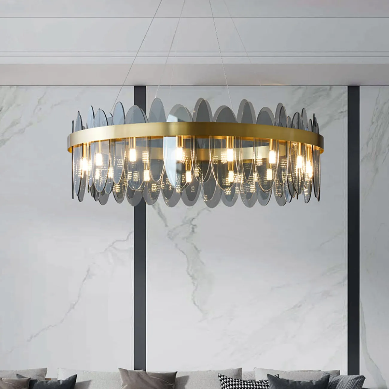 Подвесная люстра PIERRE D80 от ImperiumLoft