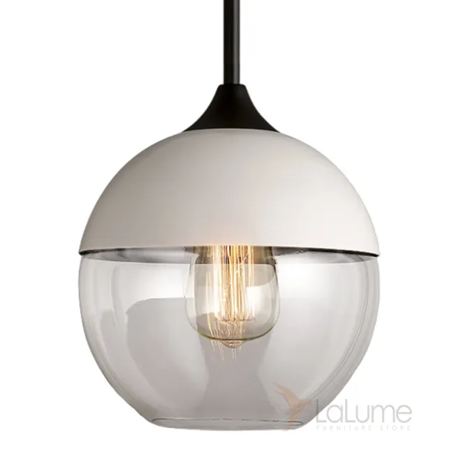 Подвесной светильник Hanglamp zwart glas White III от LaLume