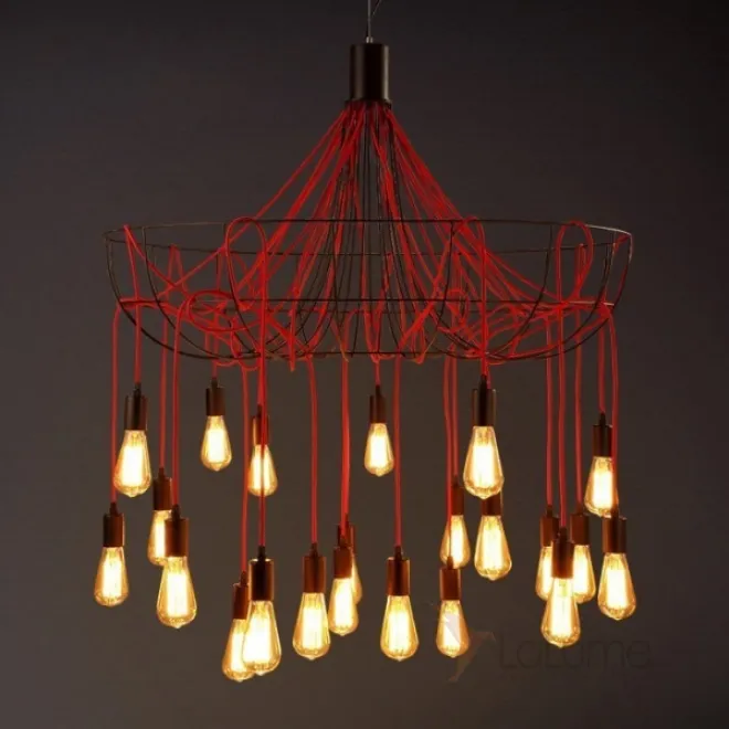 Люстра Blood Wire Chandelier Red 21