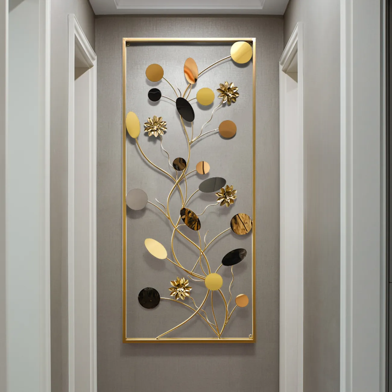 Настенный декор цветы в рамке LaLume-KKK00122