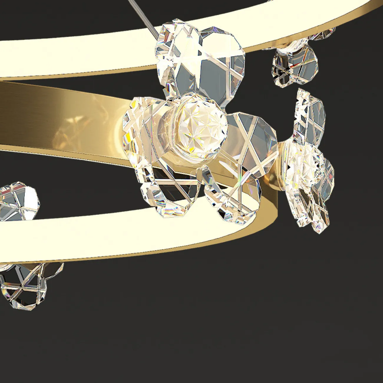 Подвесная люстра CAMILIA B D80 Black от ImperiumLoft