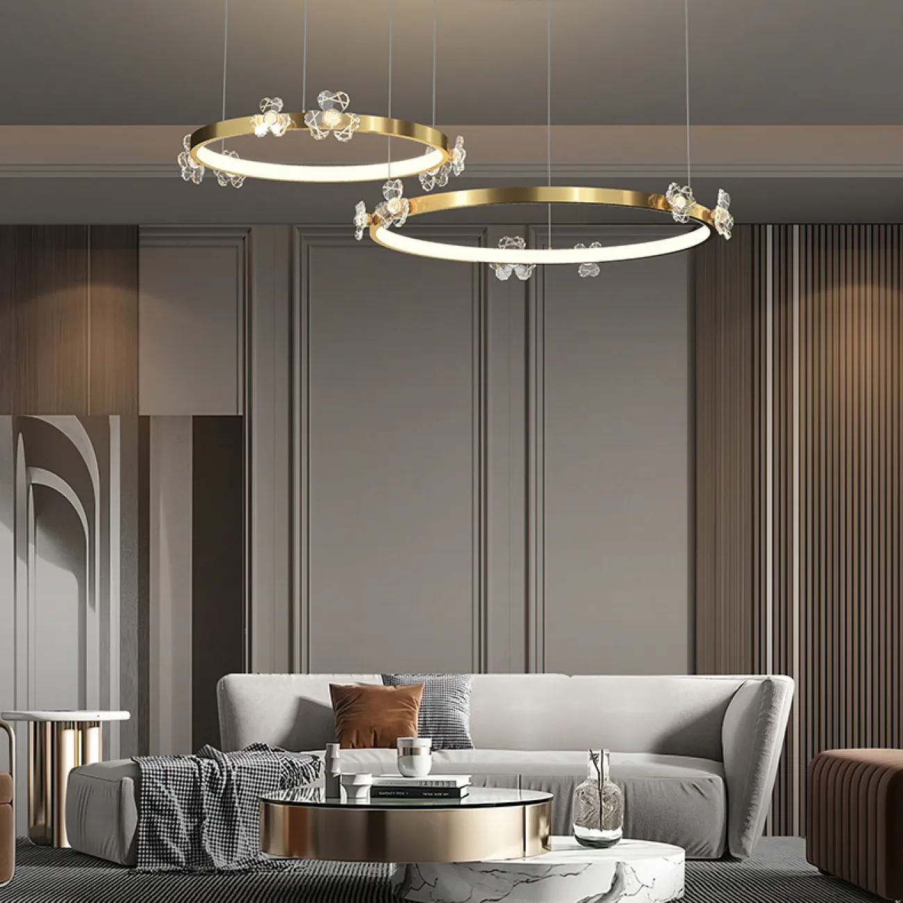 Подвесная люстра CAMILIA B D80 Black от ImperiumLoft