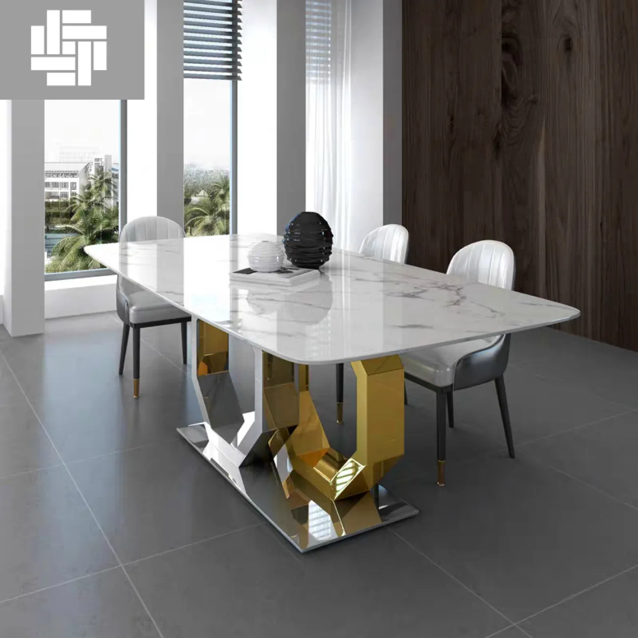 Дизайнерский обеденный стол LaLume-AZ00357 Дизайнерский обеденный стол LaLume-AZ00357