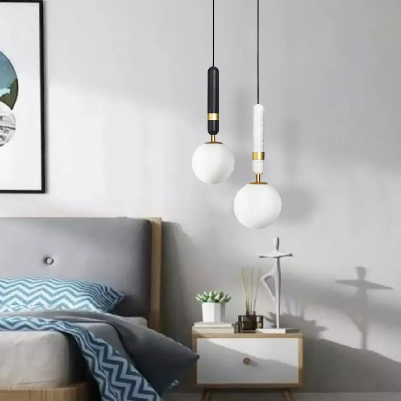 Подвесной светильник NOEL white brass от ImperiumLoft