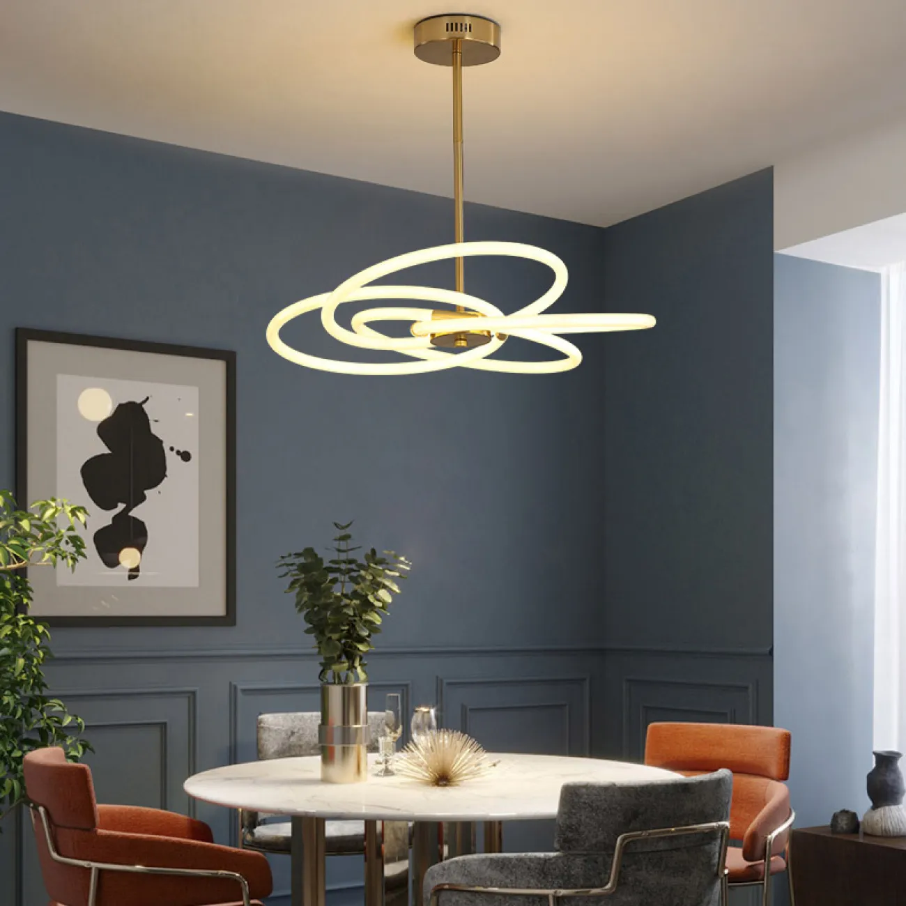 Потолочная люстра NOMOS L53 3000К от ImperiumLoft