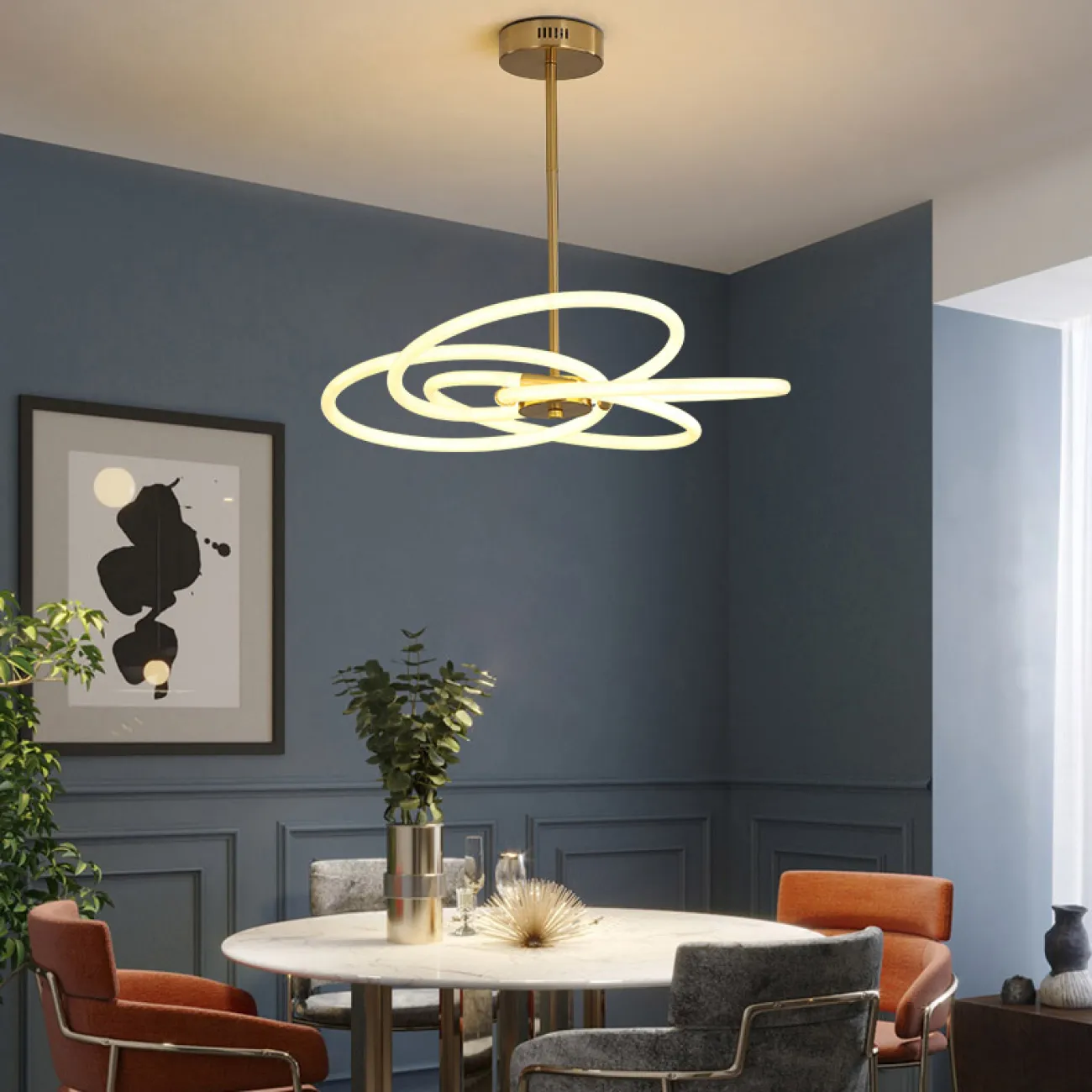 Потолочная люстра NOMOS L64 3000К от ImperiumLoft