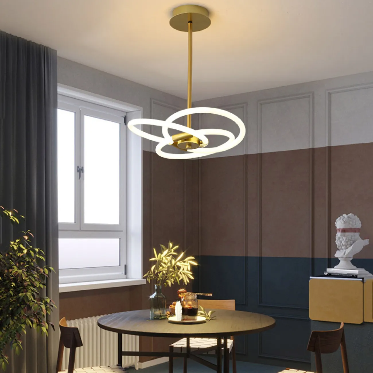 Потолочная люстра NOMOS L53 3000К от ImperiumLoft