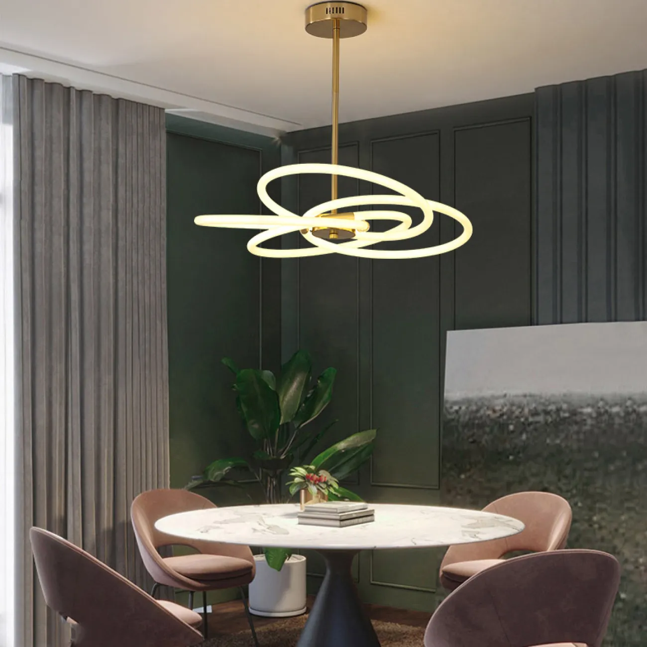 Потолочная люстра NOMOS L64 3000К от ImperiumLoft