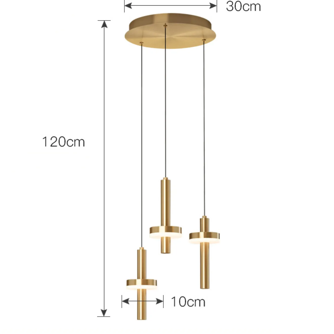 Подвесной светильник FALKA MORE B Brown Диск от ImperiumLoft