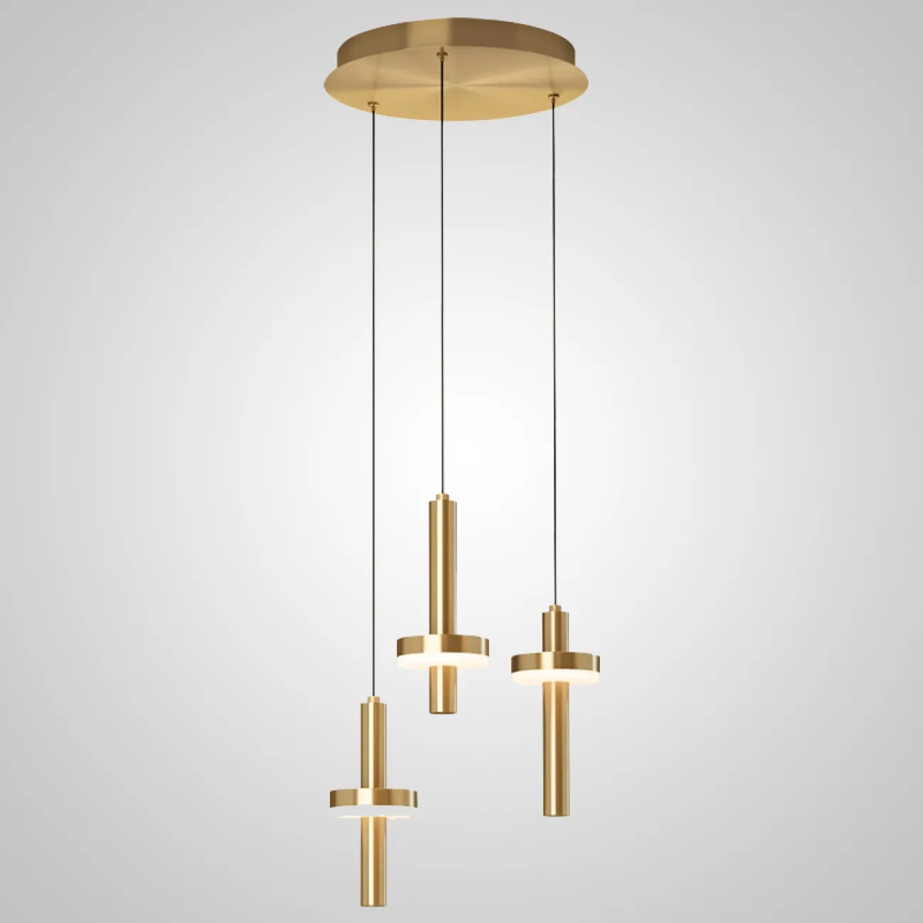 Подвесной светильник FALKA MORE B Brown Диск от ImperiumLoft