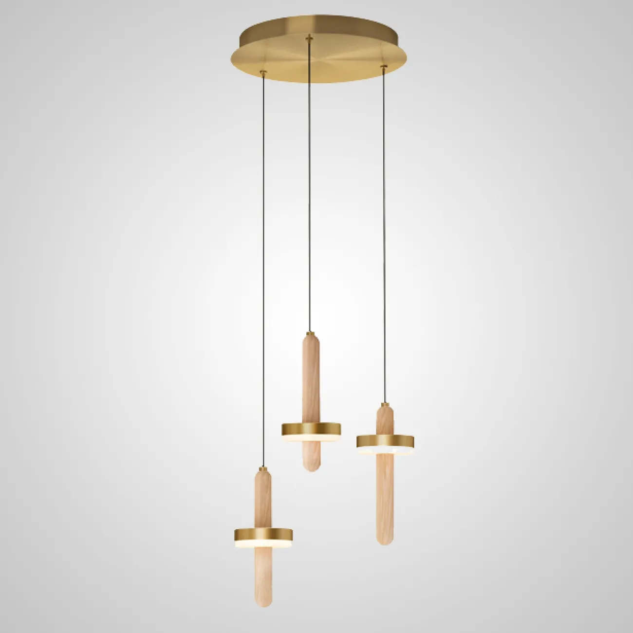 Подвесной светильник FALKA MORE B Brown Диск от ImperiumLoft