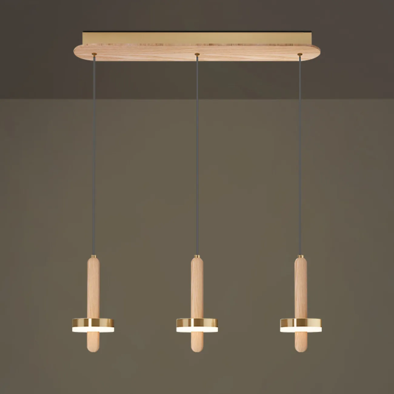 Подвесной светильник FALKA MORE B Brown Диск от ImperiumLoft