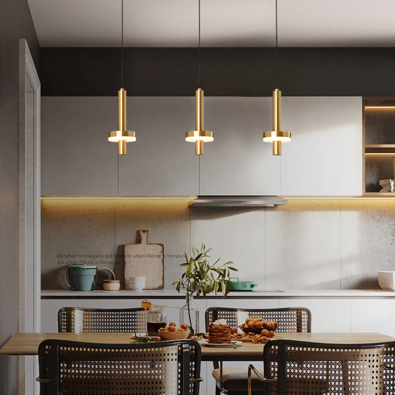 Подвесной светильник FALKA MORE B Brown Диск от ImperiumLoft